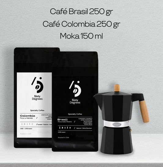 Pack café de especialidad con cafetera italiana moka – Sixty Degrees